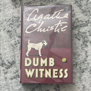 Agatha Christie 'Dumb Witness' Hardcover Book